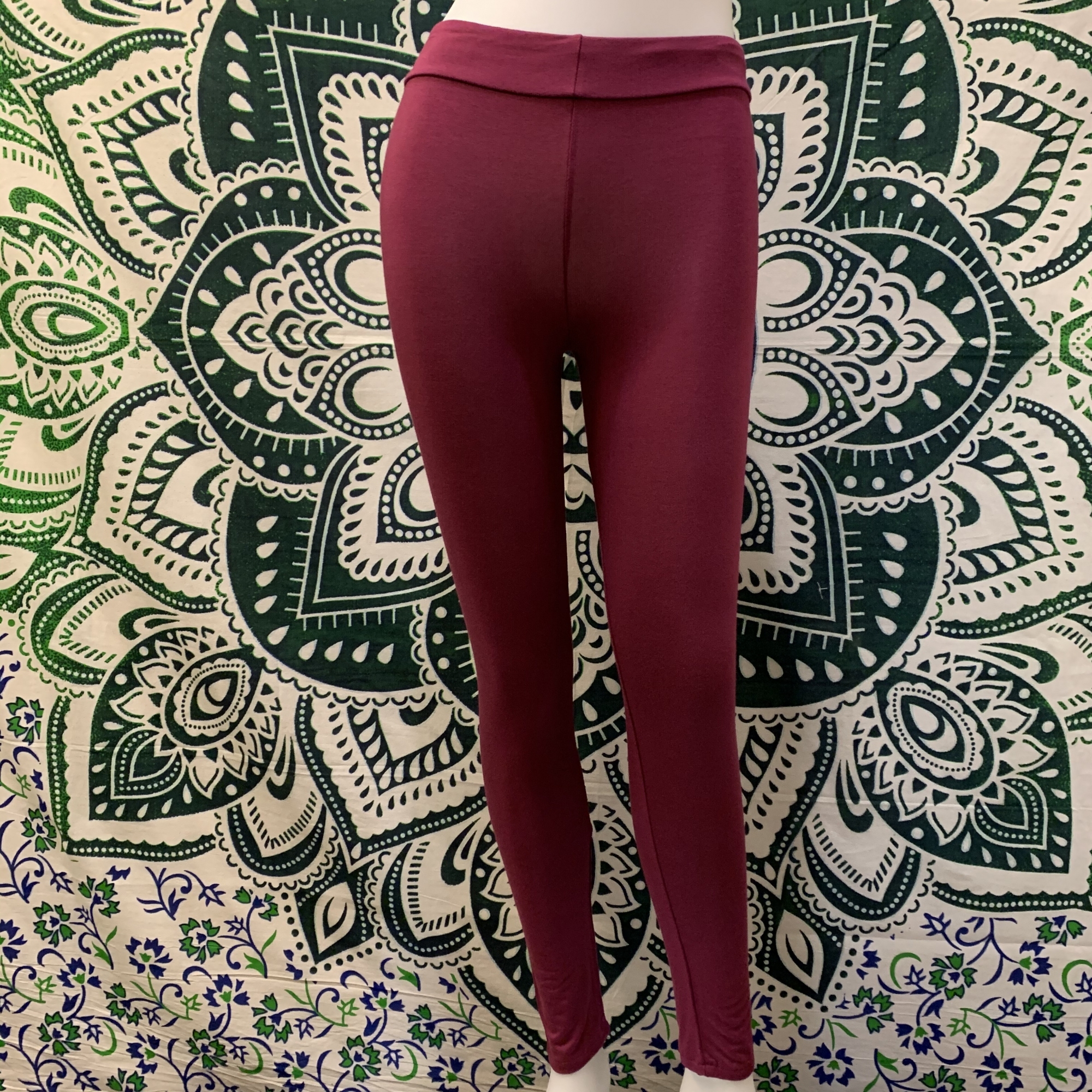 Full Length Leggings p-025 95% Rayon Made From Bamboo 5% Spandex One  Illusion